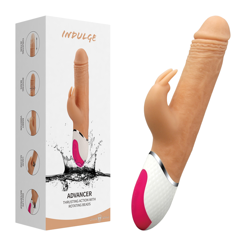 Thrusting and Beads Rotation Rabbit Vibrator