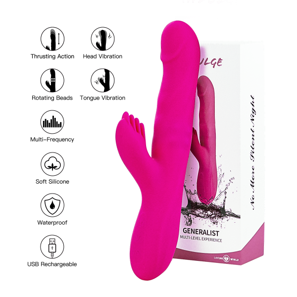 Thrusting and Beads Rotation Vibrator